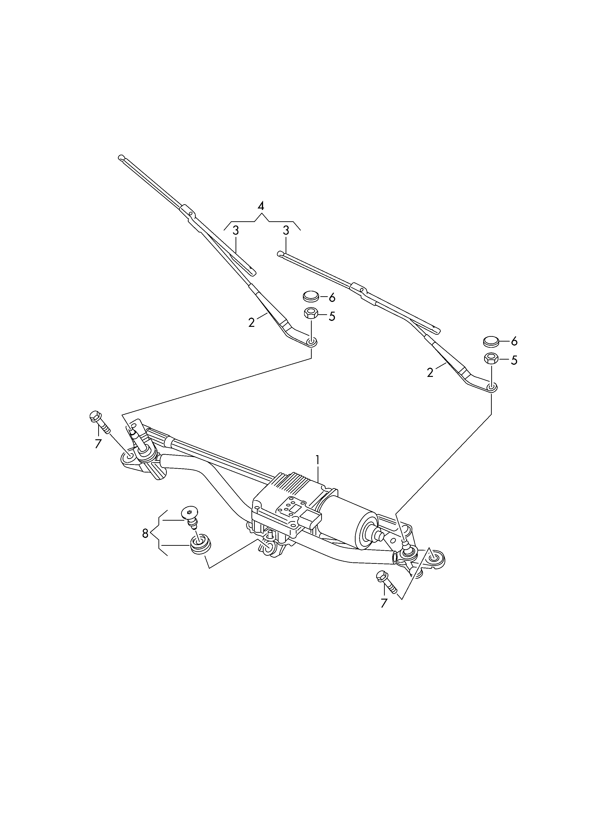 VAG 8X1998002A - Щетка стеклоочистителя parts5.com