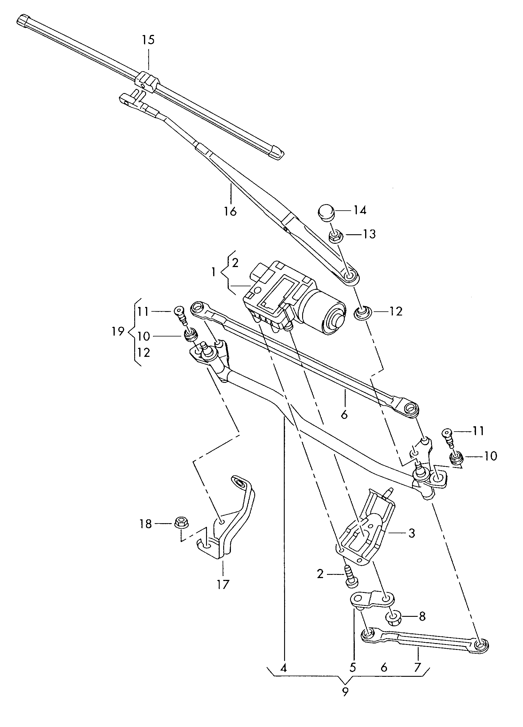 AUDI 8P1955425F - Щетка стеклоочистителя parts5.com