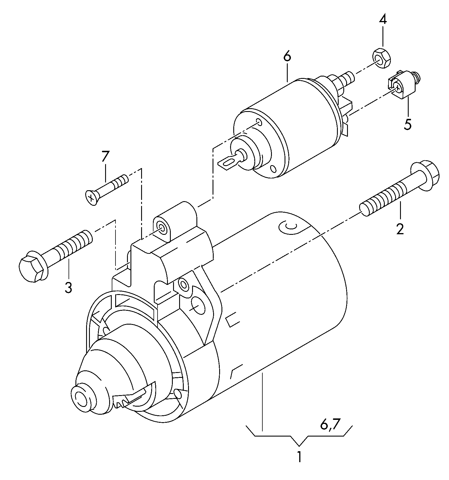 VW 059 911 021 D - Стартер parts5.com