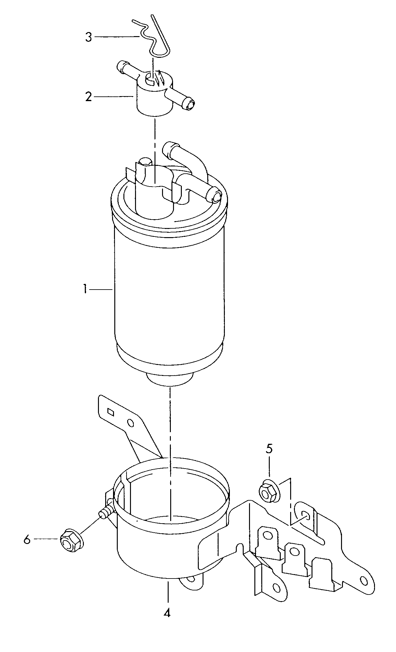 VAG 057 127 401 A - Топливный фильтр parts5.com