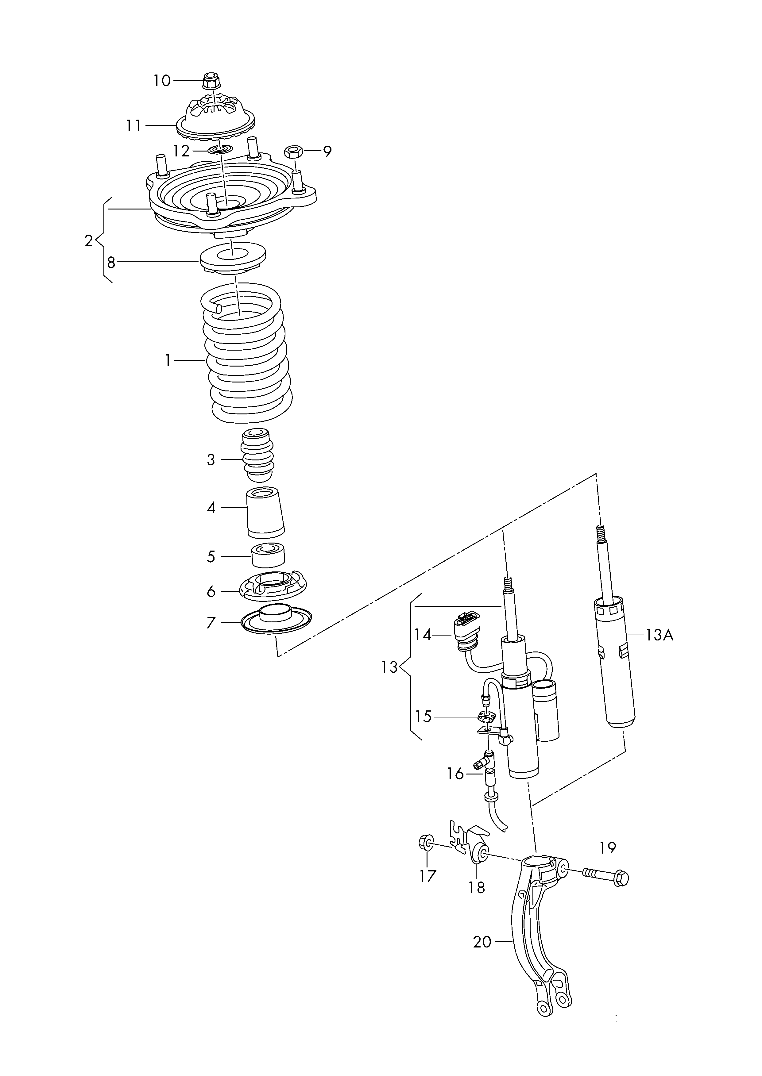 AUDI (FAW) 8E0 412 377 C - Опора стойки амортизатора, подушка parts5.com