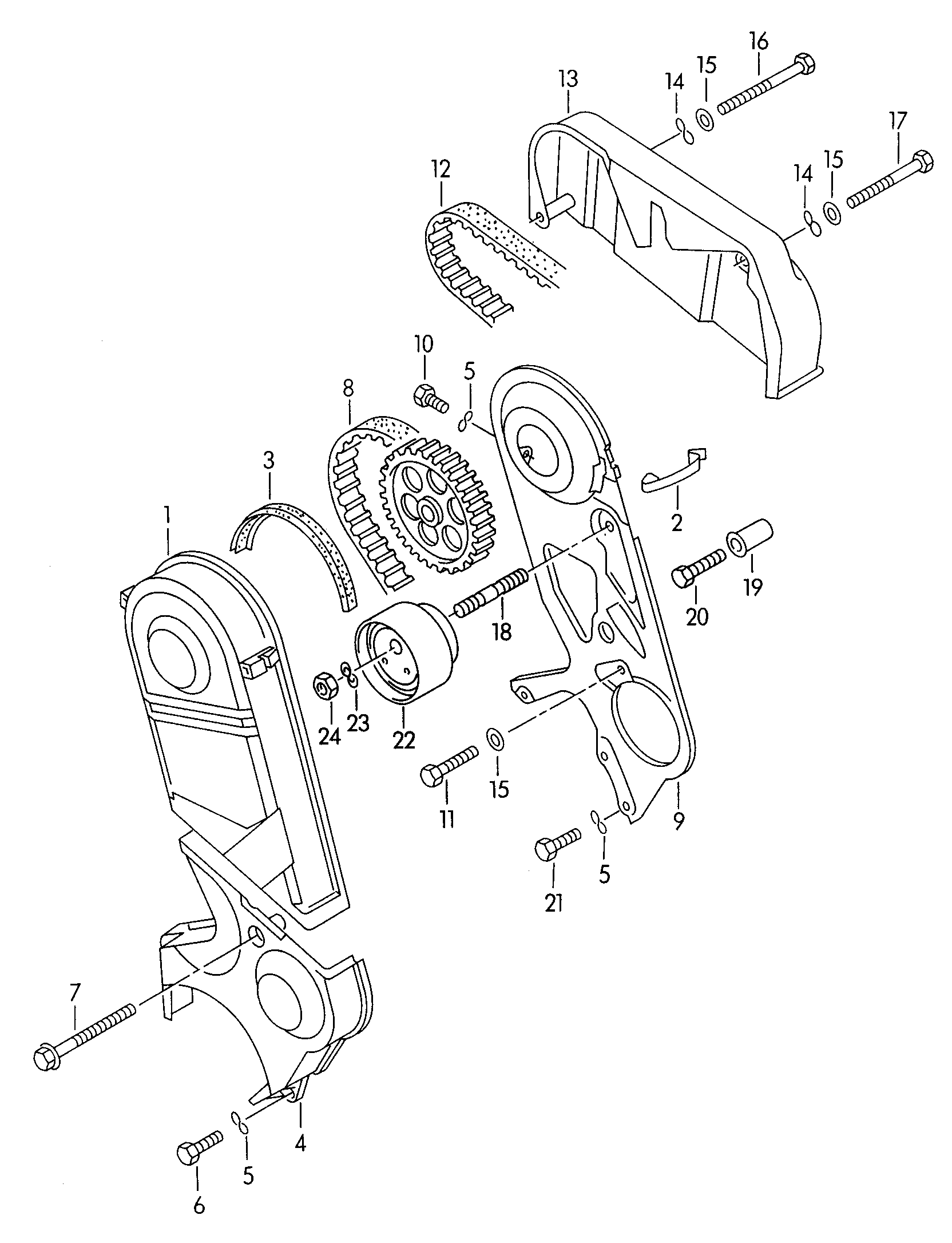 VAG 046198113 - Timing Belt parts5.com