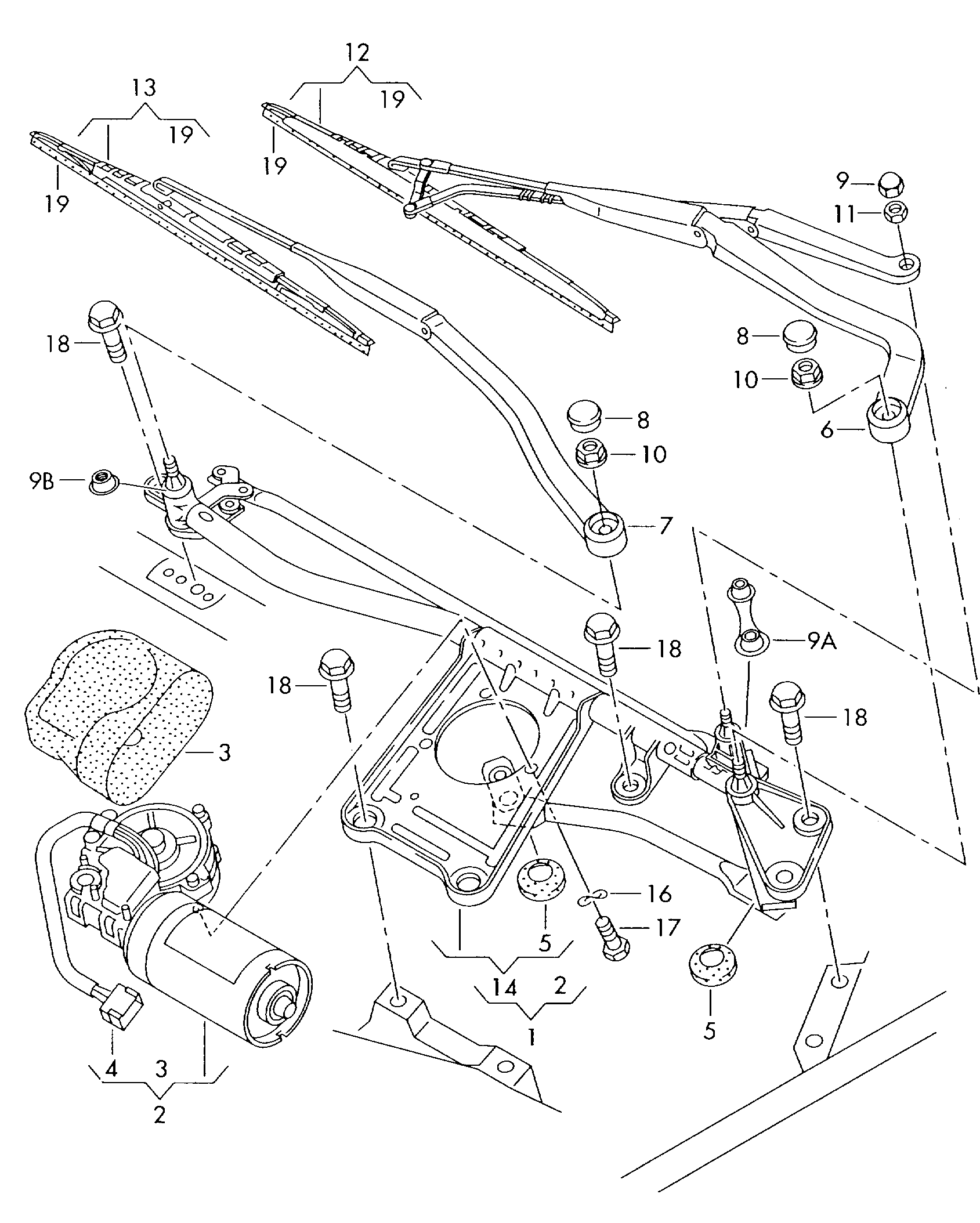 AUDI (FAW) 4B0955425 - Щетка стеклоочистителя parts5.com