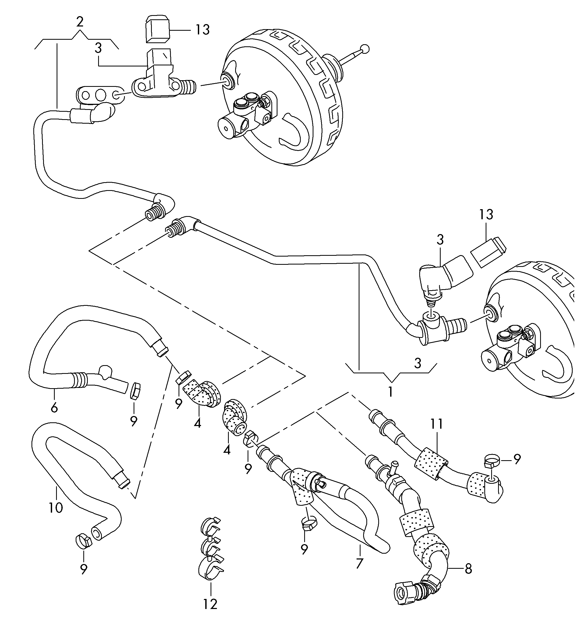 VW 036 906 051 G - Датчик давления, усилитель тормозной системы parts5.com