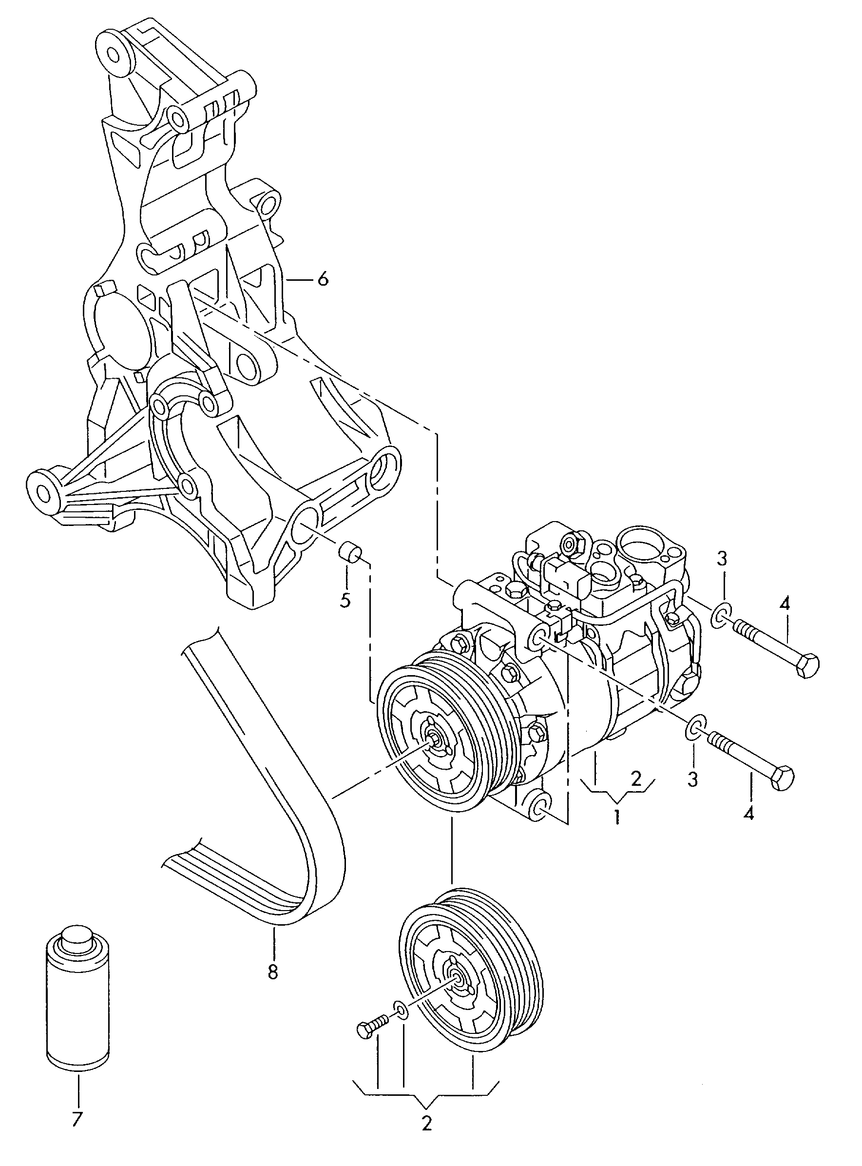 AUDI 8T0260805F - Компрессор кондиционера parts5.com