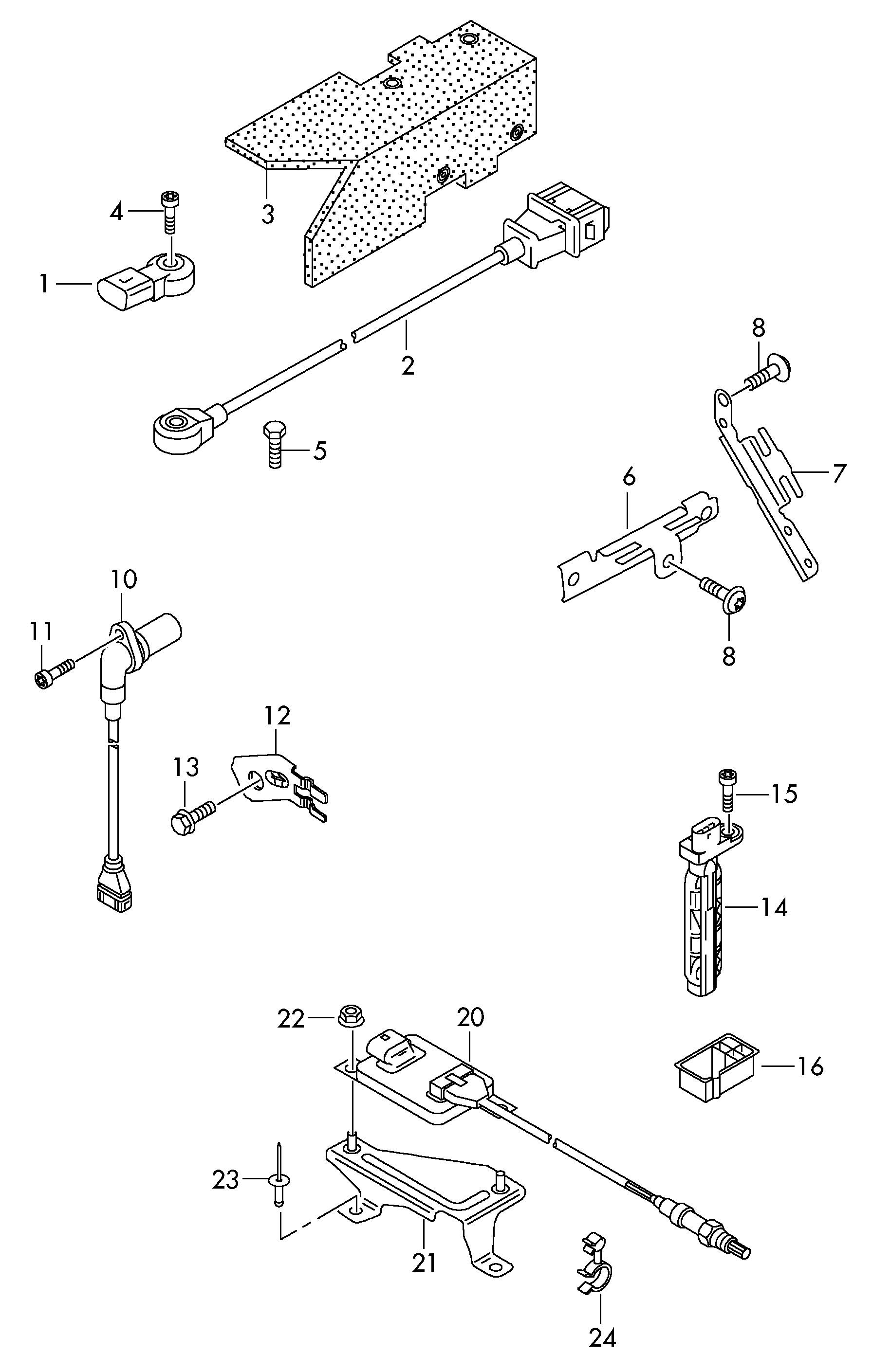 AUDI 022 957 147 A - Датчик импульсов, коленвал parts5.com