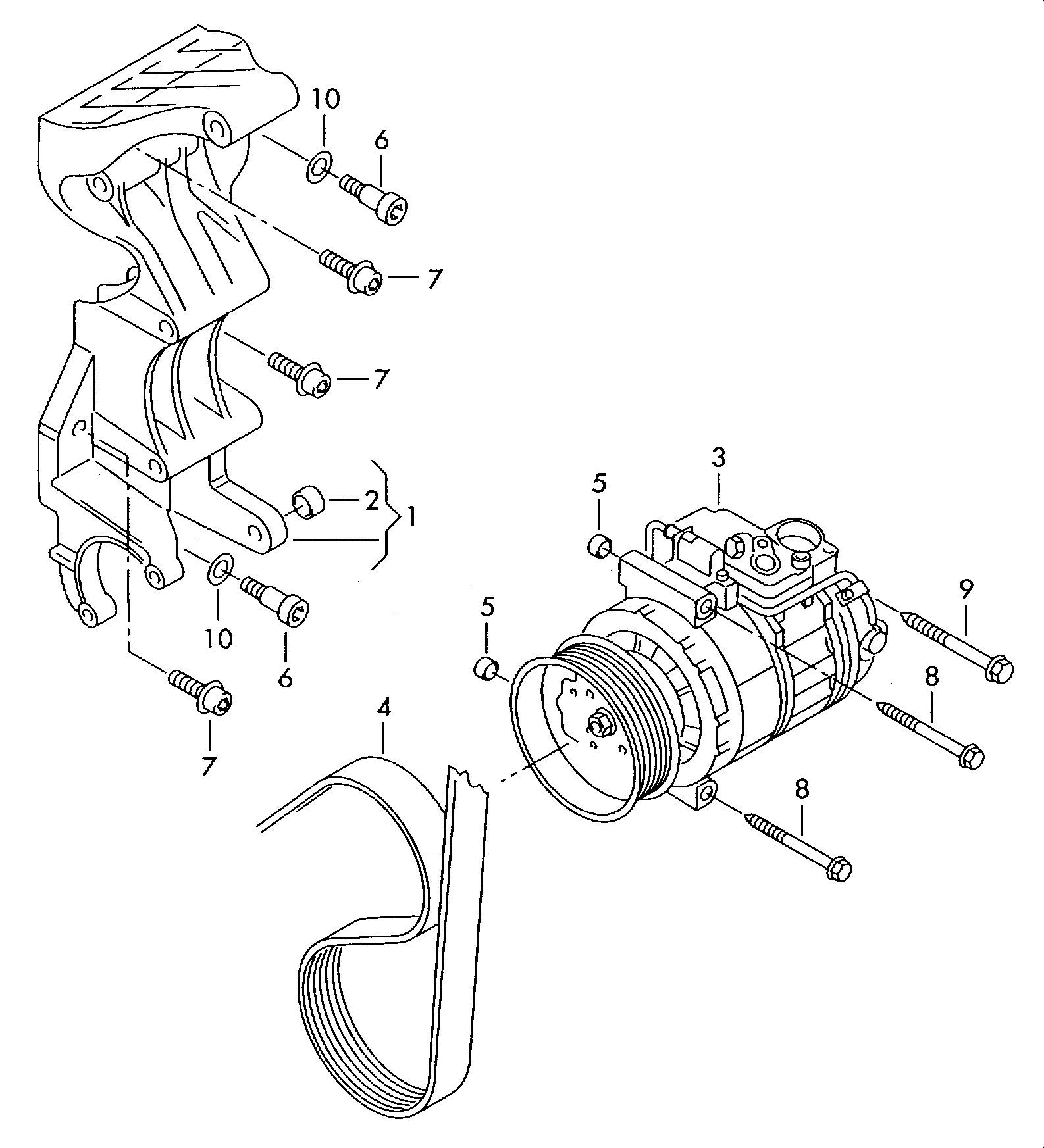 VW 7L6820803P - Катушка, электромагнитное сцепление - копрессор parts5.com