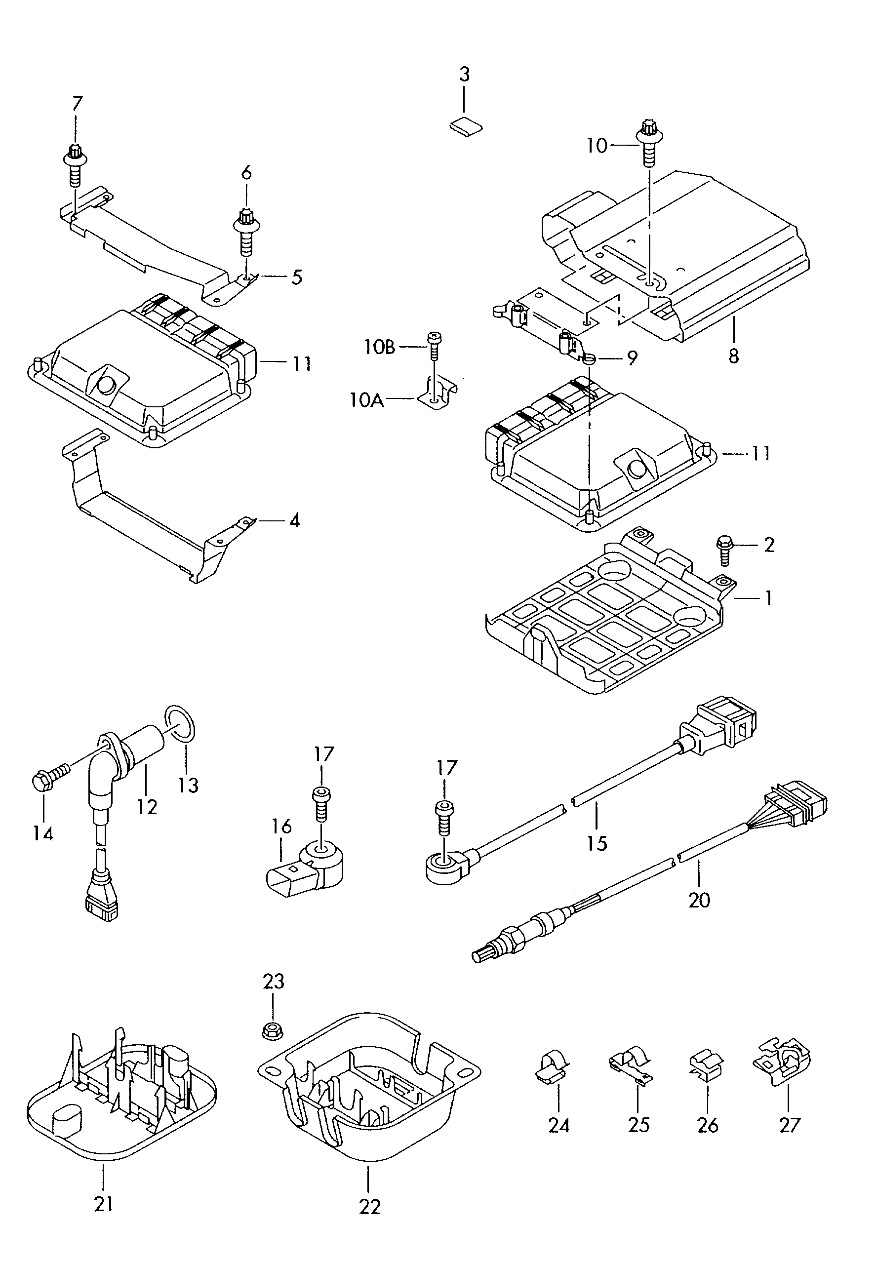 Skoda 022 957 147 - Датчик импульсов, коленвал parts5.com