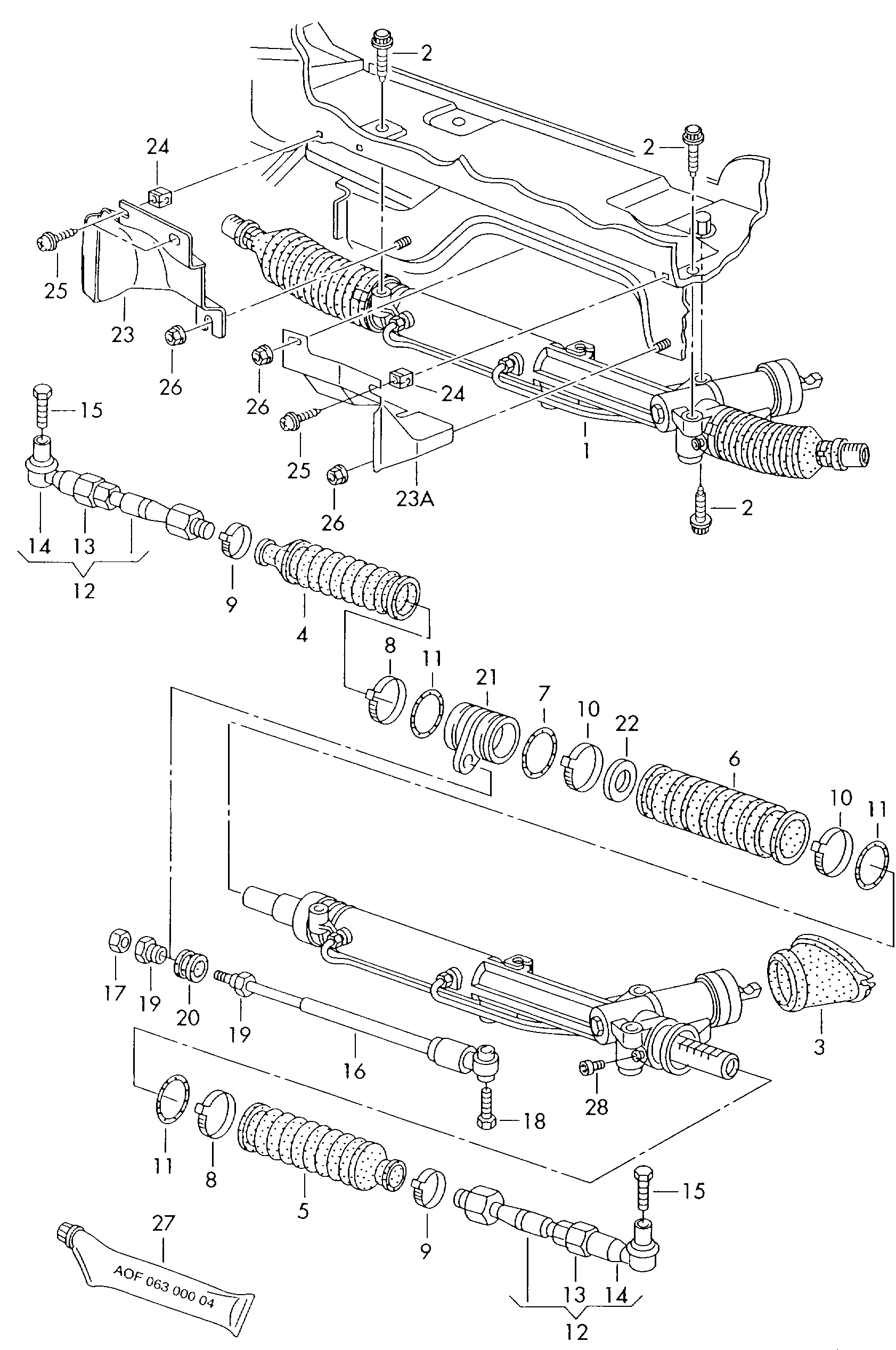 Skoda 4D0 422 821 A - Осевой шарнир, рулевая тяга parts5.com