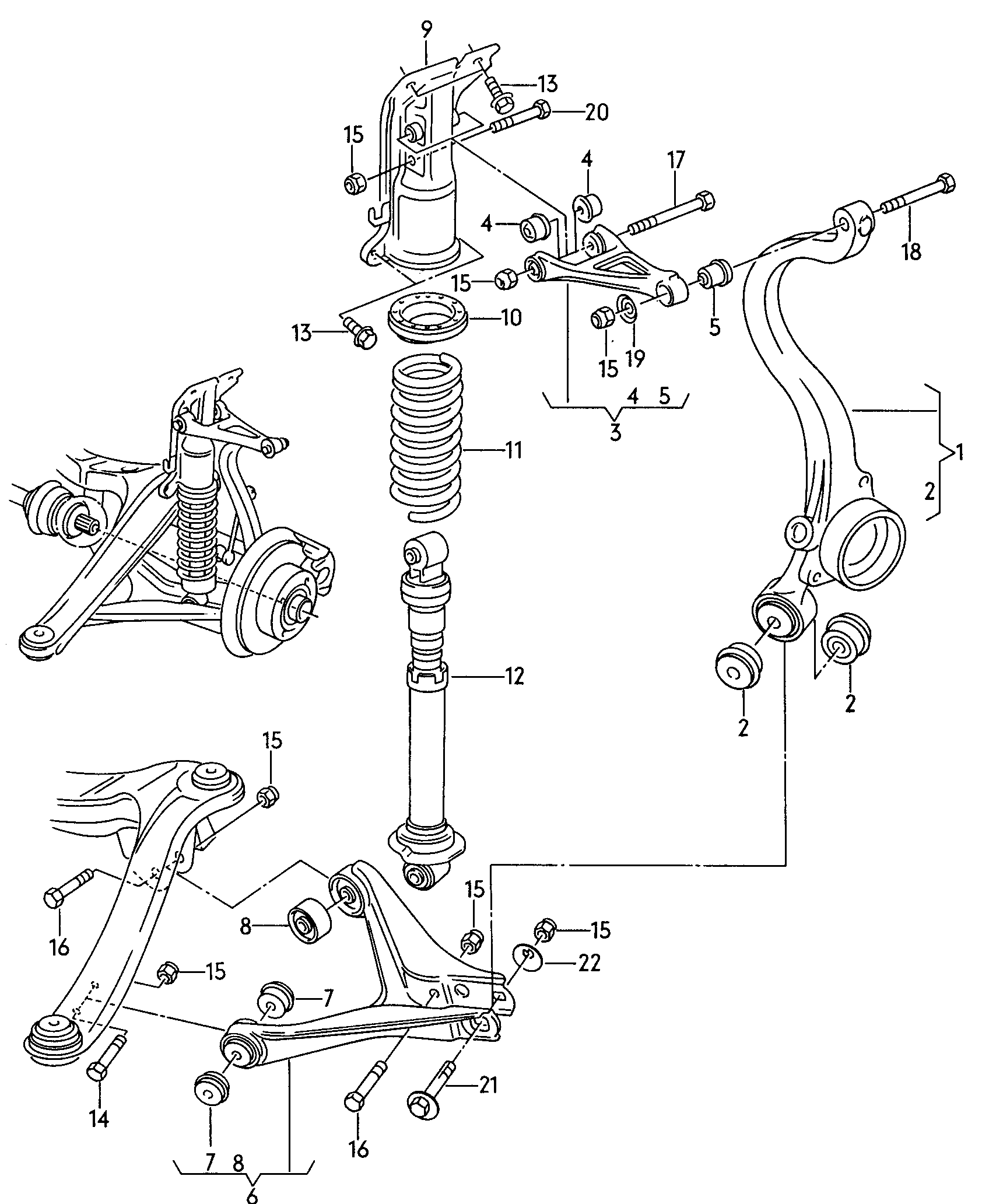 VAG 8D0 505 171 - Bush of Control / Trailing Arm parts5.com