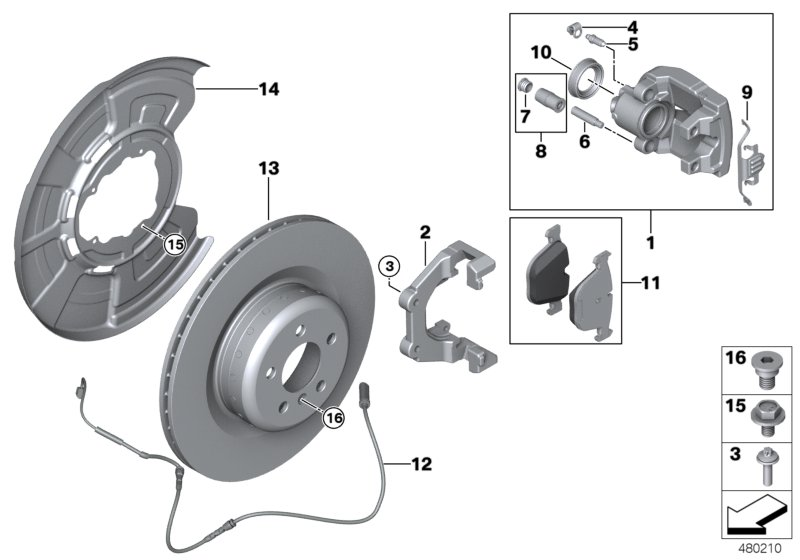 BMW 34216795318 - Тормозной диск parts5.com