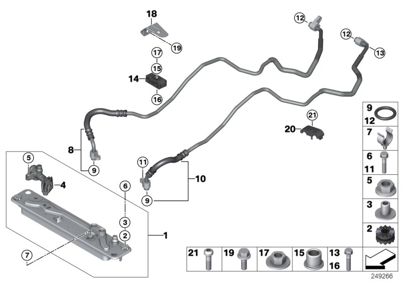 BMW 17 21 7 647 315 - Масляный радиатор, автоматическая коробка передач parts5.com