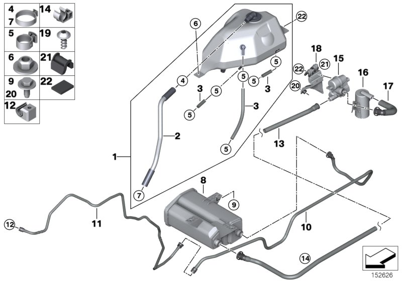 BMW 16131184451 - Топливный фильтр parts5.com