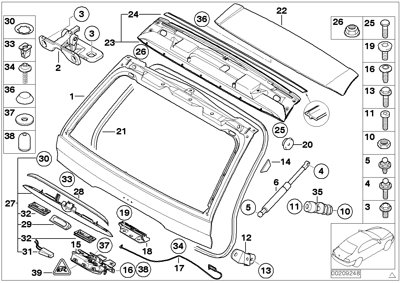 BMW 51137004537 - Лампа, входное освещение parts5.com