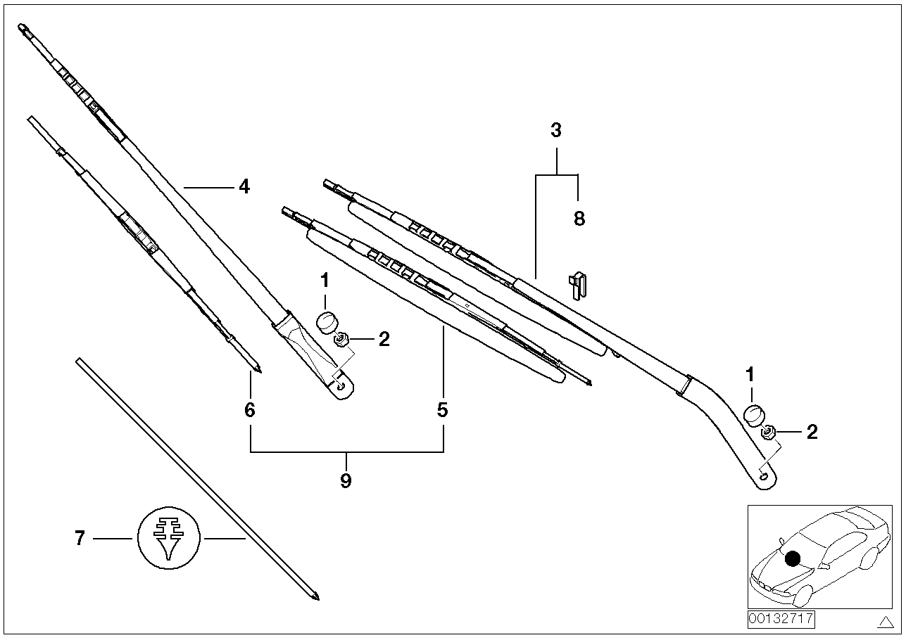 BMW 61617161613 - Wiper Blade parts5.com