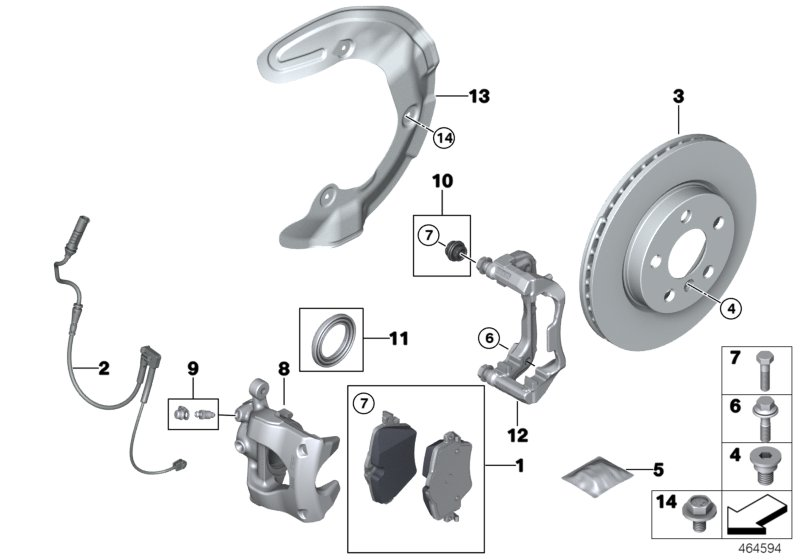 Mini 34 11 6 860 265 - Тормозной суппорт parts5.com