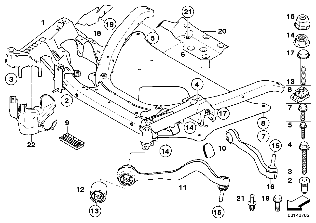 BMW 31 10 2 348 048 - Рычаг подвески колеса parts5.com