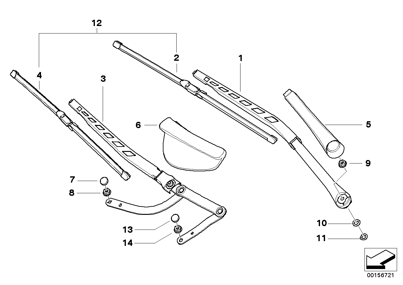 BMW 61 61 0 431 463 - Щетка стеклоочистителя parts5.com