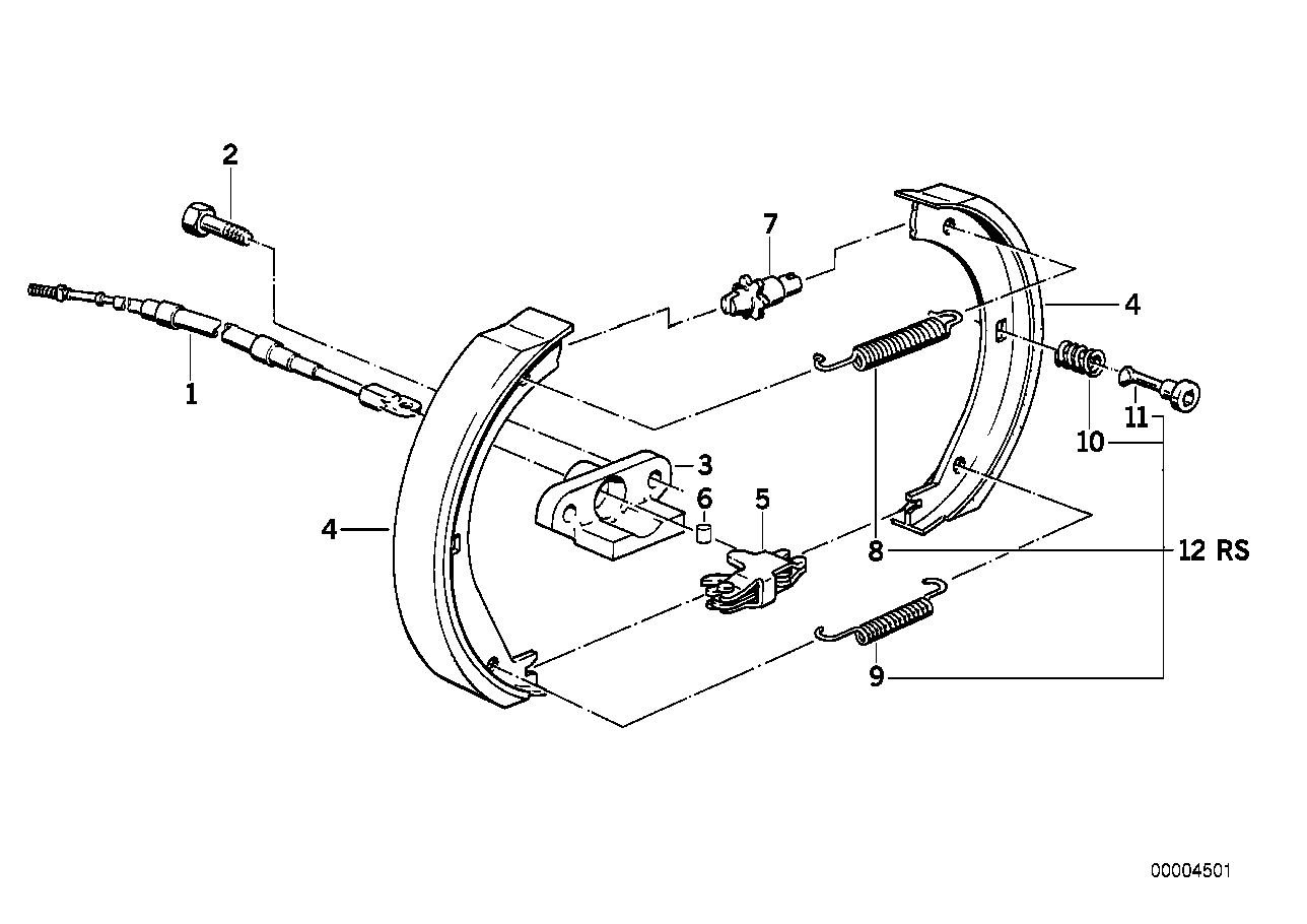 BMW 34411159467 - Комплект тормозов, ручник, парковка parts5.com