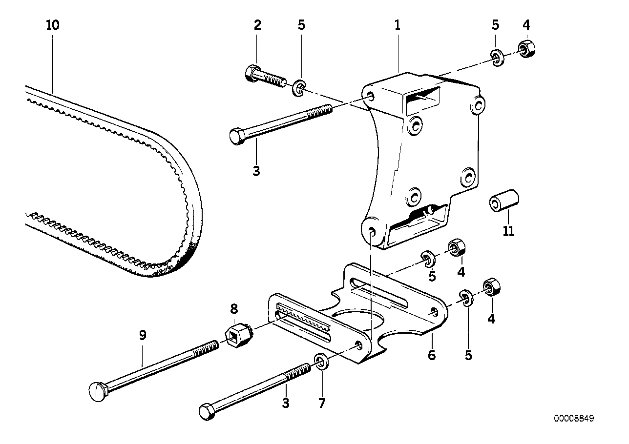 BMW 64 55 1 717 954 - Клиновой ремень, поперечные рёбра parts5.com