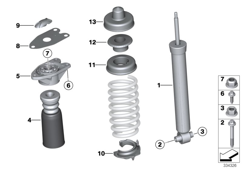 BMW 33536858240 - Пылезащитный комплект, амортизатор parts5.com