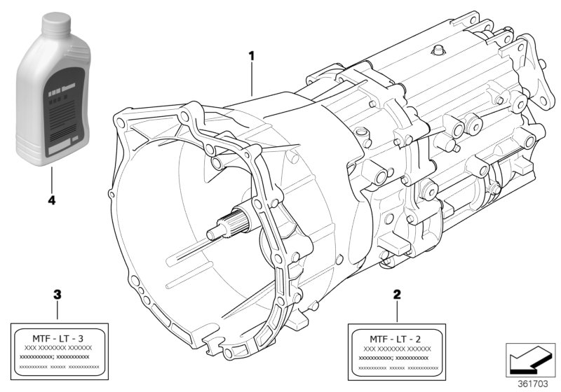 BMW 83 22 2 339 221 - Масло ступенчатой коробки передач parts5.com