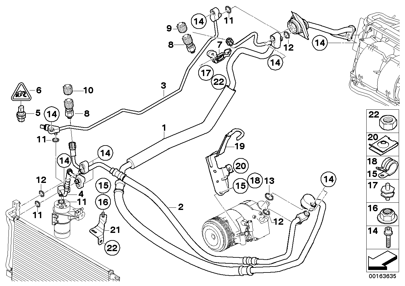 BMW 64 53 9 181 464 - Пневматический выключатель, кондиционер parts5.com