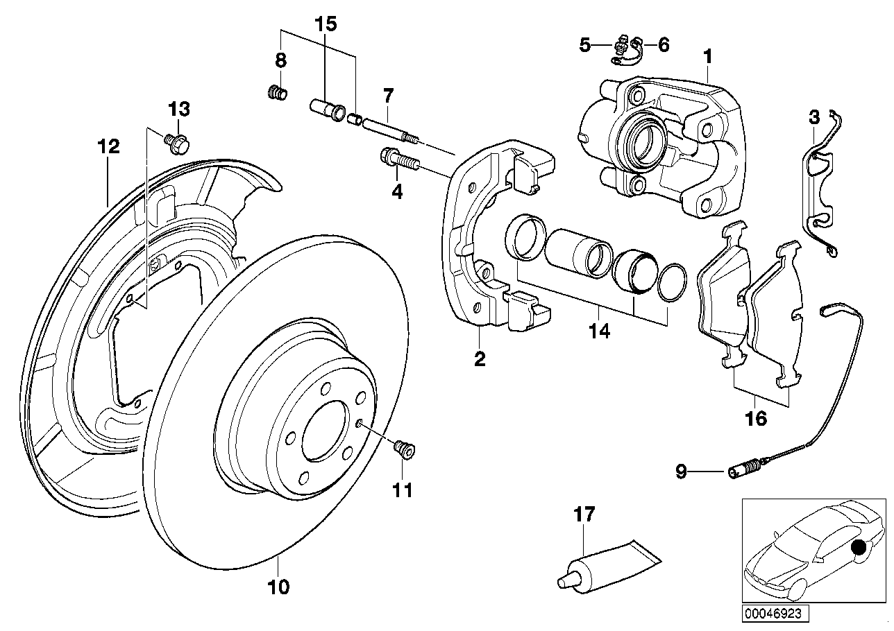 Land Rover 34216761250 - Тормозные колодки, дисковые, комплект parts5.com