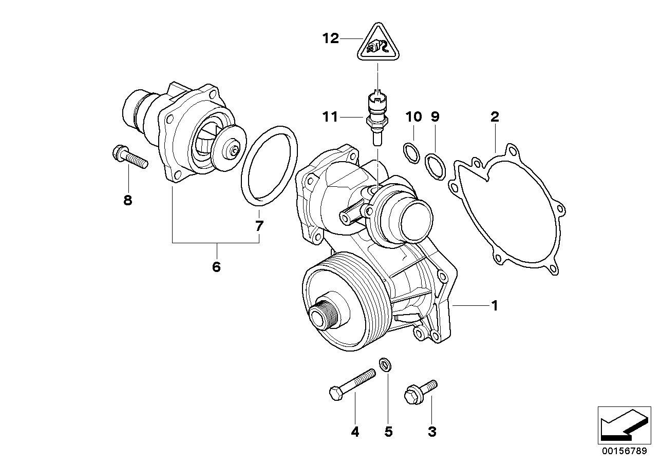 BMW 11 51 1 705 408 - Прокладка, термостат parts5.com