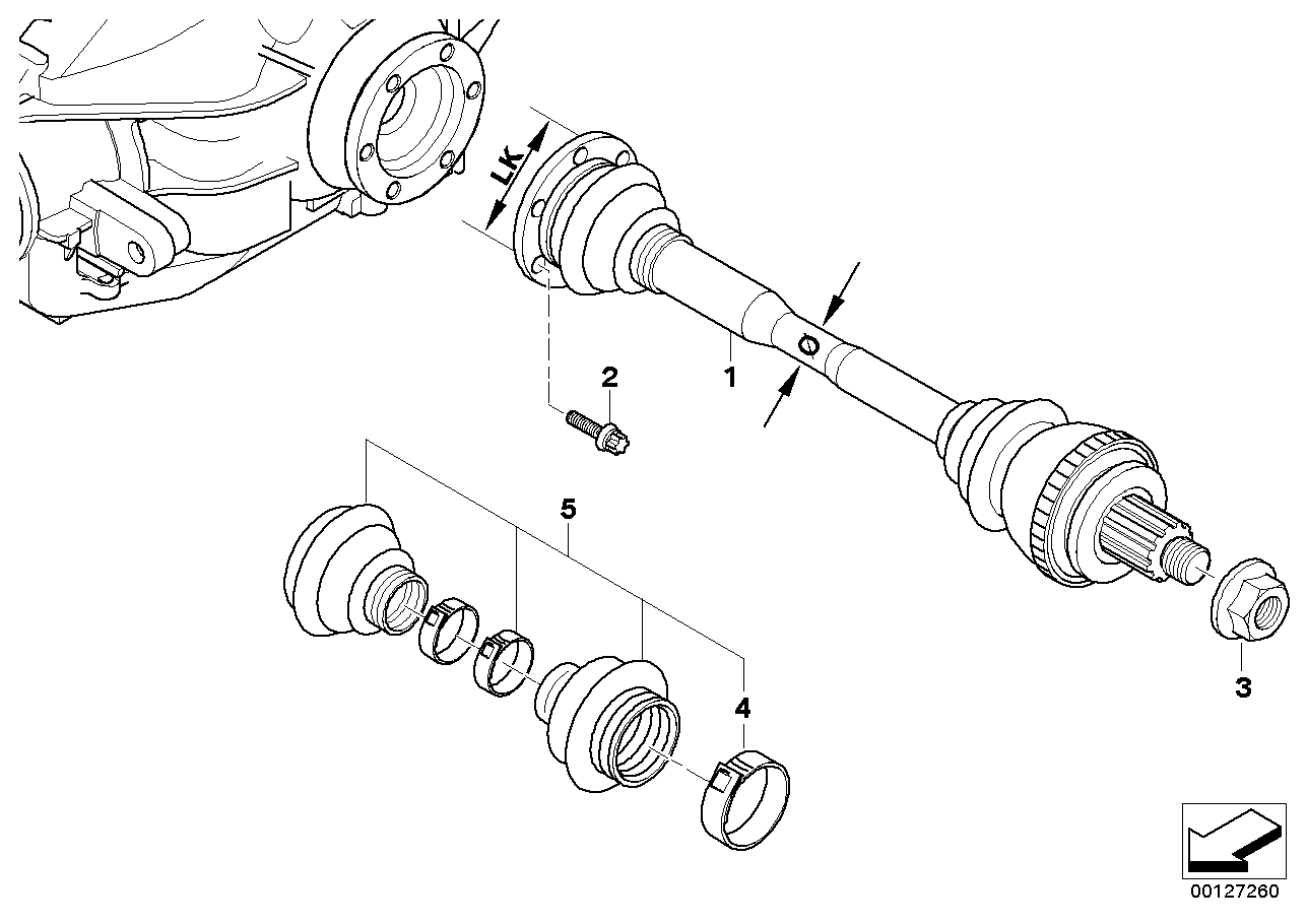 BMW 33217504521 - Приводной вал parts5.com