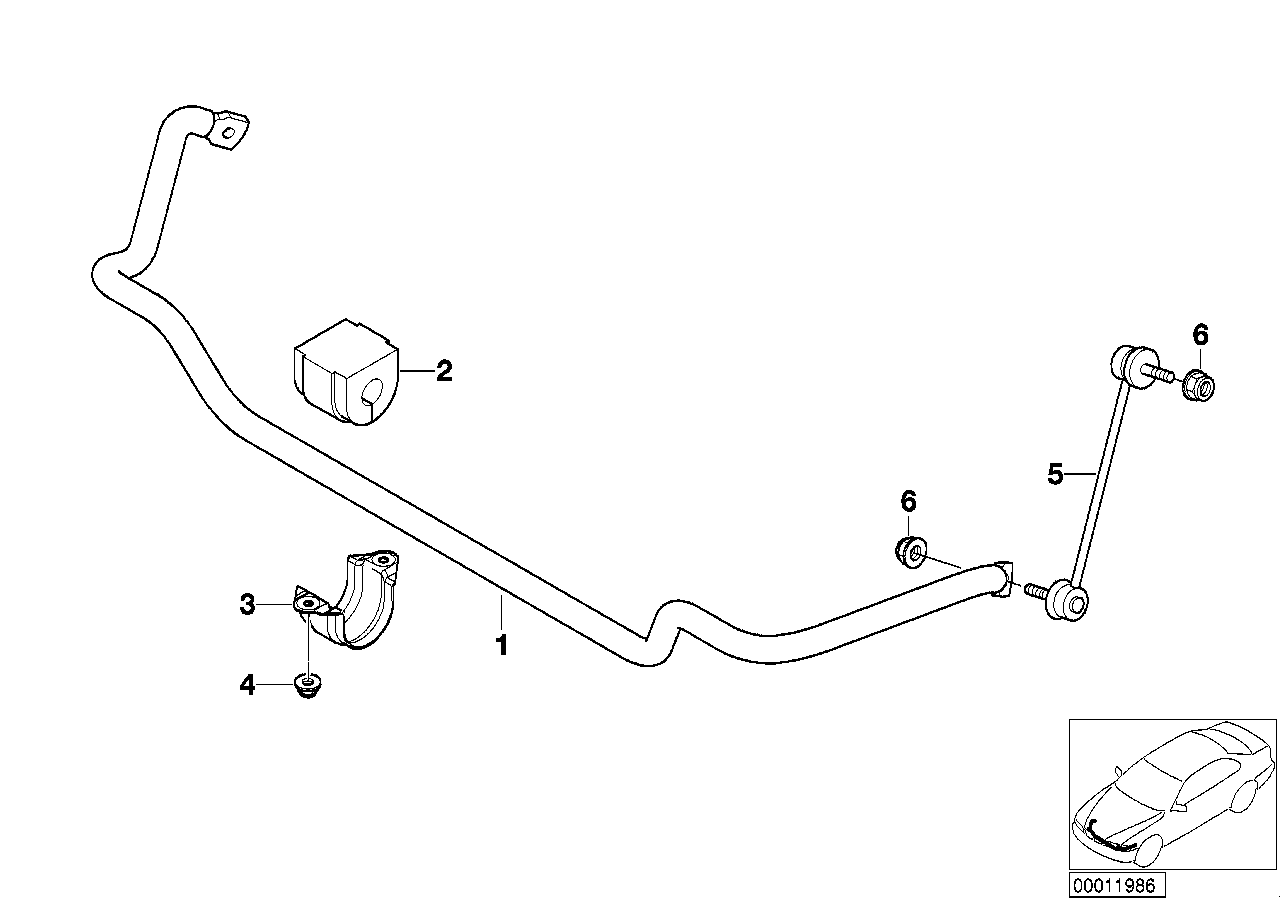 BMW (BRILLIANCE) 31 35 1 097 179 - Втулка, стабилизатор parts5.com