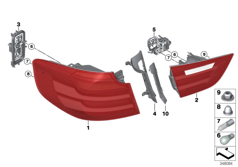 BMW 63217350869 - Обшивка, Задняя дверь parts5.com