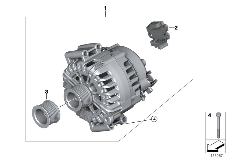 BMW 12317550469 - Генератор parts5.com