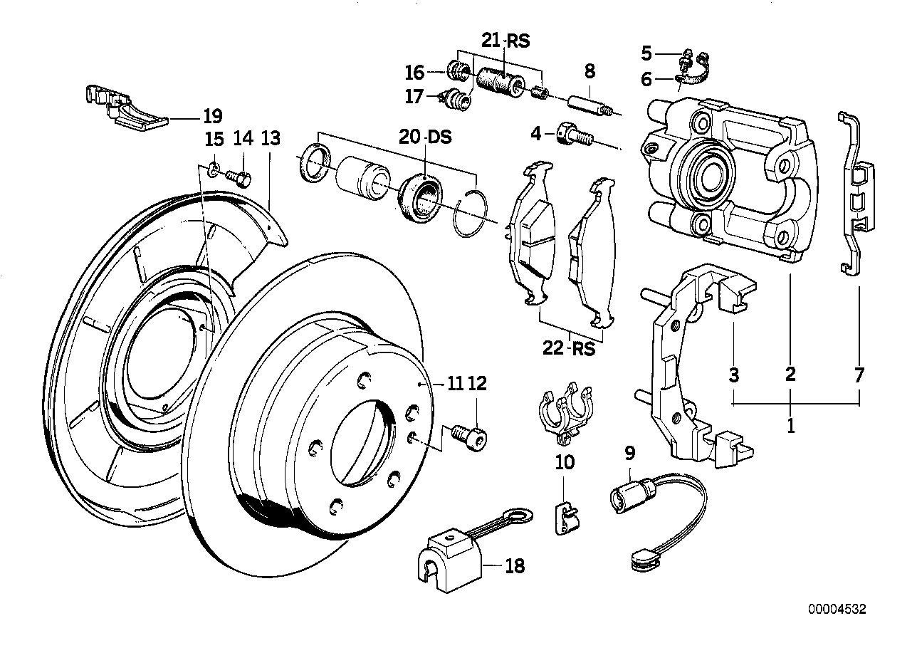 BMW 34211157563 - Тормозные колодки, дисковые, комплект parts5.com