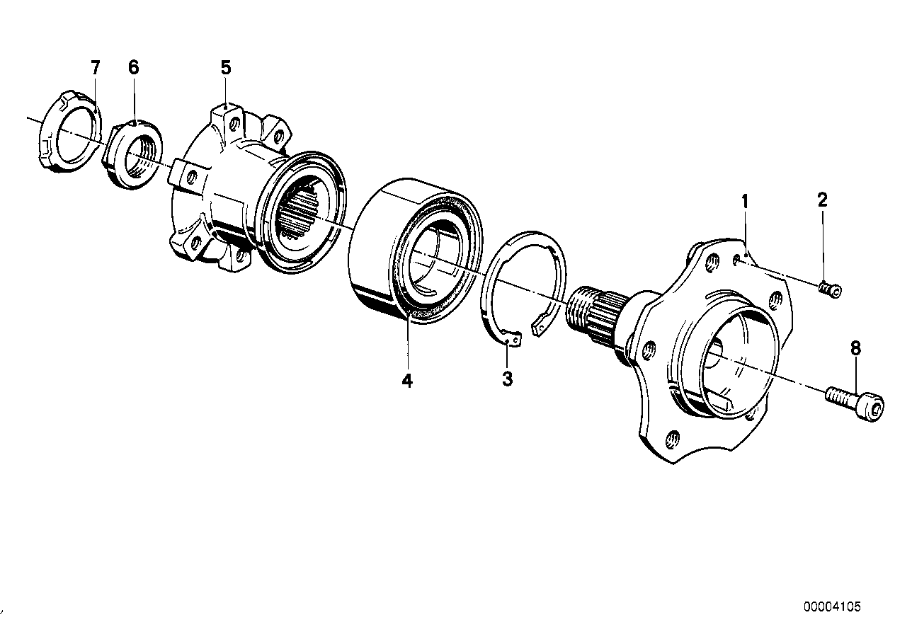 BMW 07119934749 - Wheel hub, bearing Kit parts5.com