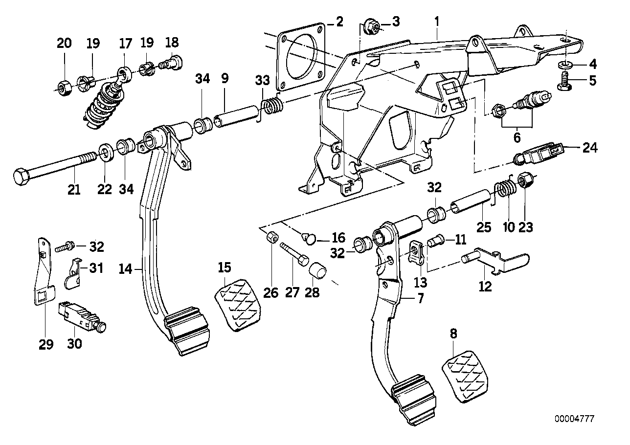 BMW 61 31 1 379 830 - Выключатель фонаря сигнала торможения parts5.com