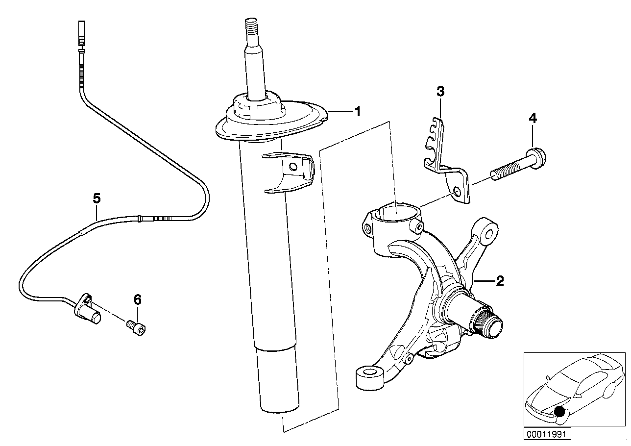 BMW (BRILLIANCE) 31 31 2 282 459 - Амортизатор parts5.com