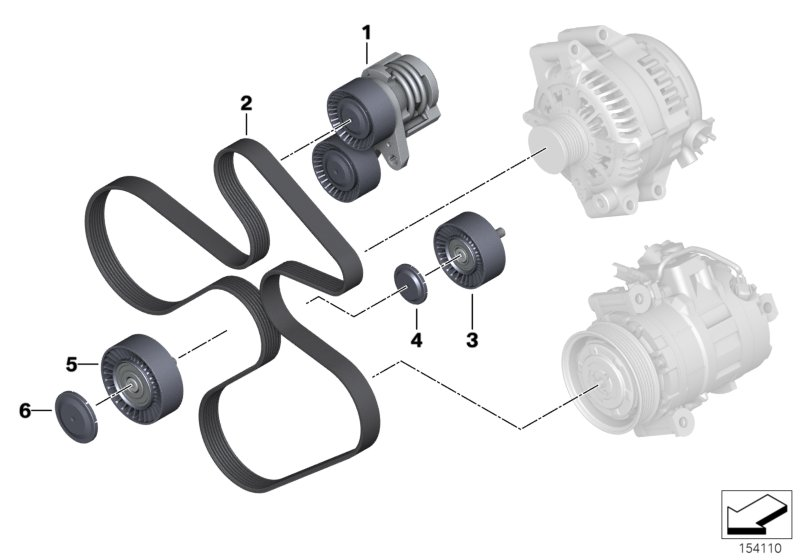 Mini 11 28 7 563 927 - Направляющий ролик, поликлиновый ремень parts5.com