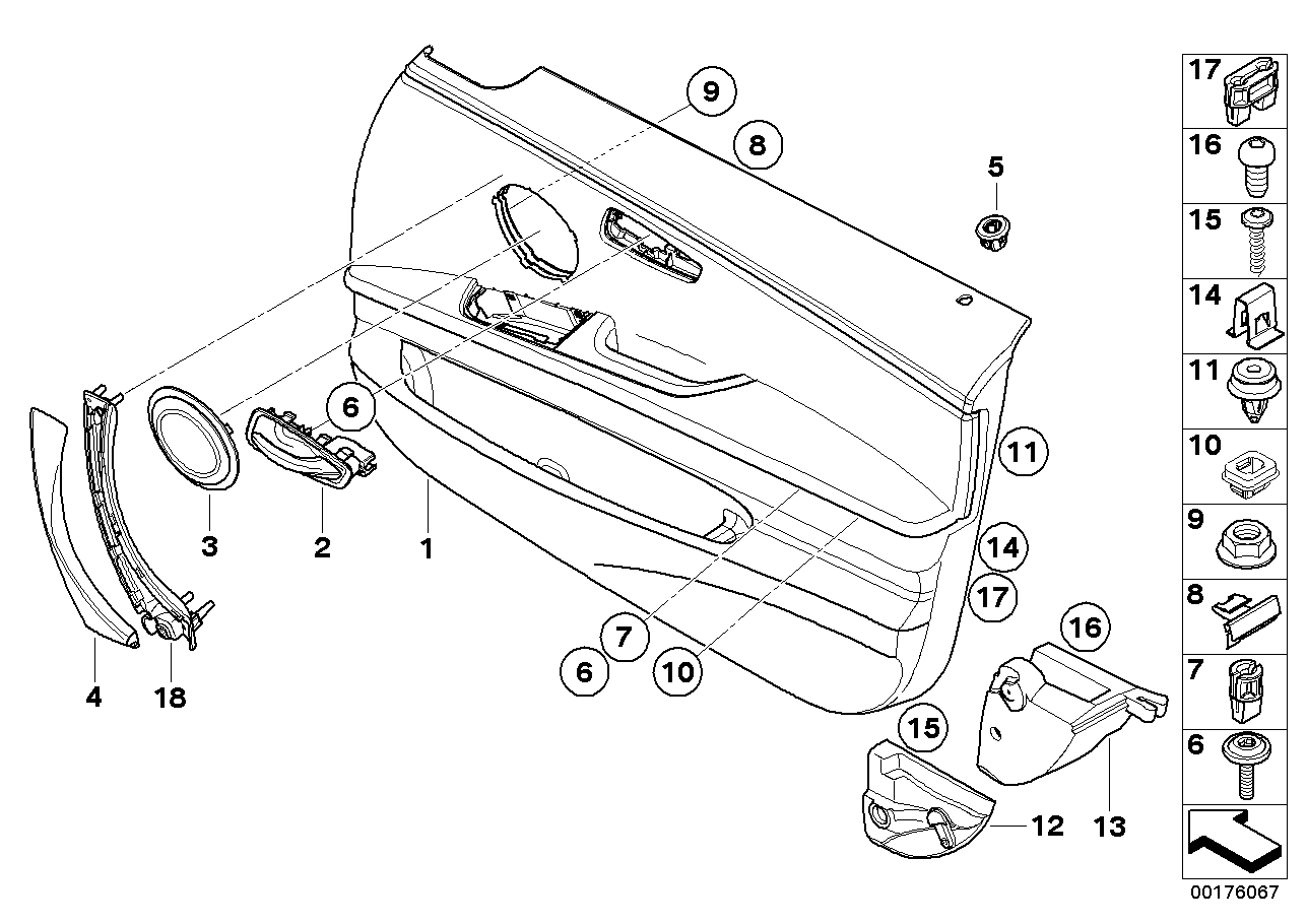 BMW 51419150336 - Обшивка двери parts5.com