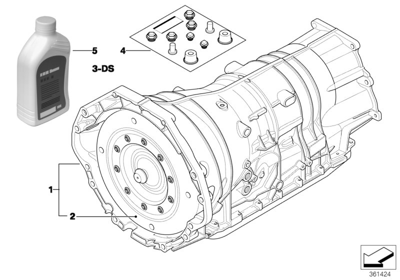 BMW 24 00 7 606 392 - Автоматическая коробка передач parts5.com