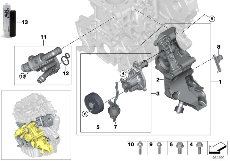 BMW 11 51 8 592 239 - Водяной насос parts5.com