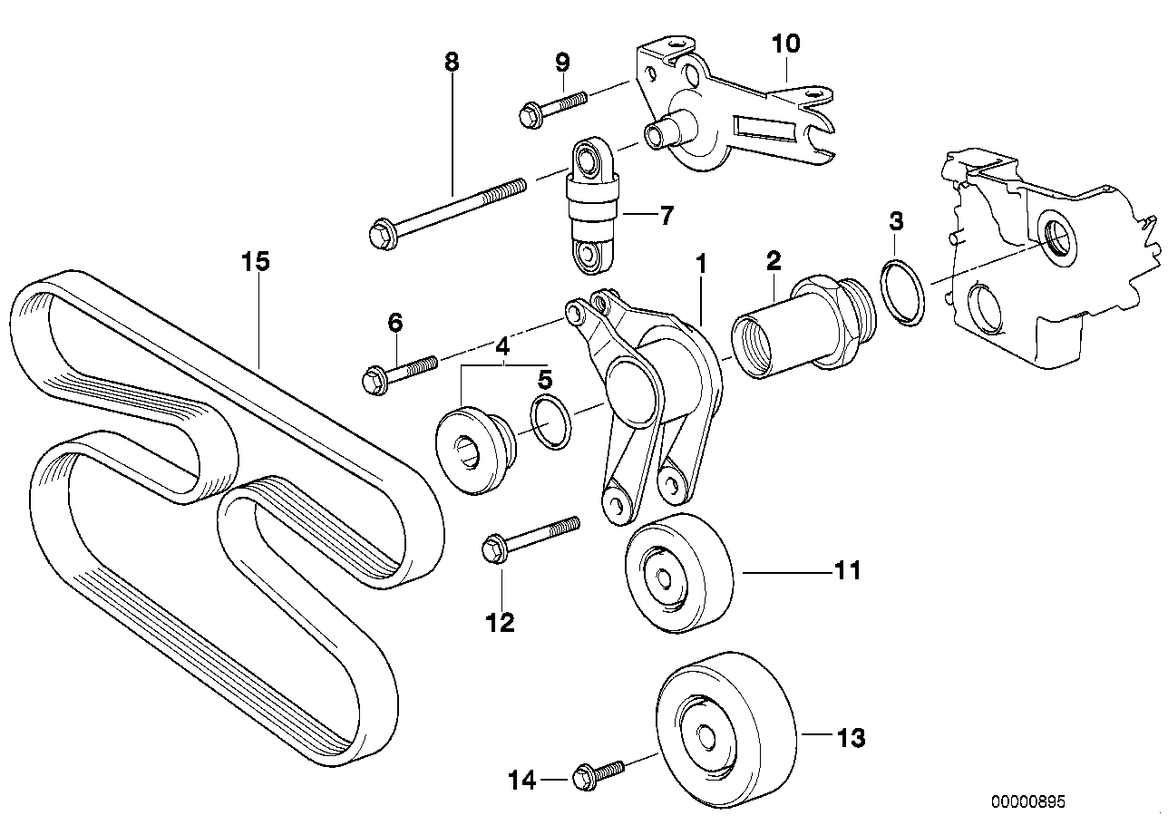 BMW 11 28 2 245 848 - Поликлиновой ремень parts5.com