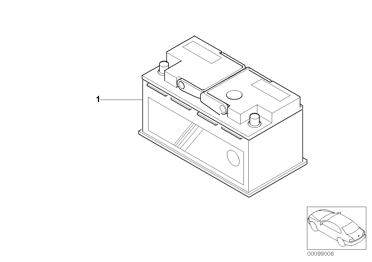 BMW 61218381754 - Стартерная аккумуляторная батарея, АКБ parts5.com