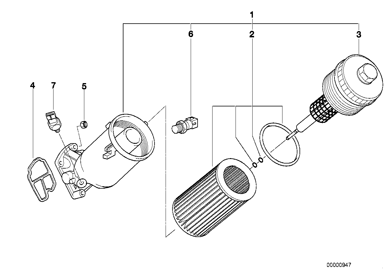 BMW 11 42 2 246 131 - Масляный фильтр parts5.com