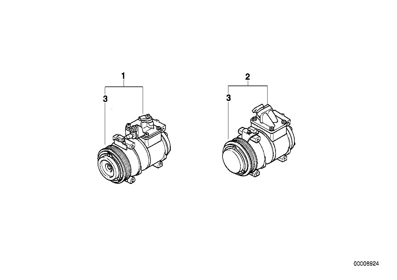 BMW 64 52 6 910 460 - Компрессор кондиционера parts5.com