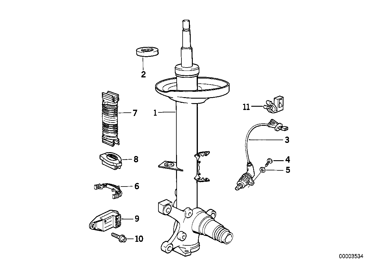 BMW 31311139653 - Амортизатор parts5.com