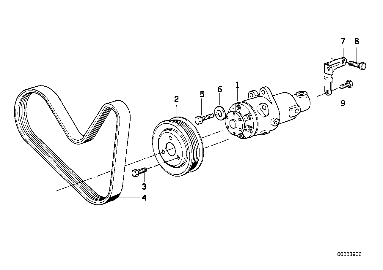 BMW 11 28 1 736 719 - Поликлиновой ремень parts5.com