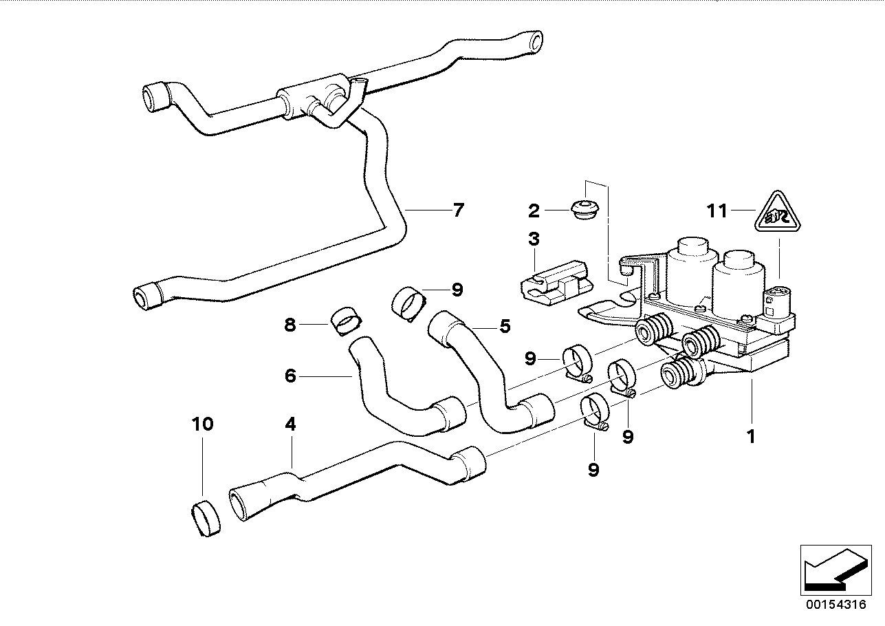 BMW 64 21 1 387 424 - Шланг, теплообменник - отопление parts5.com