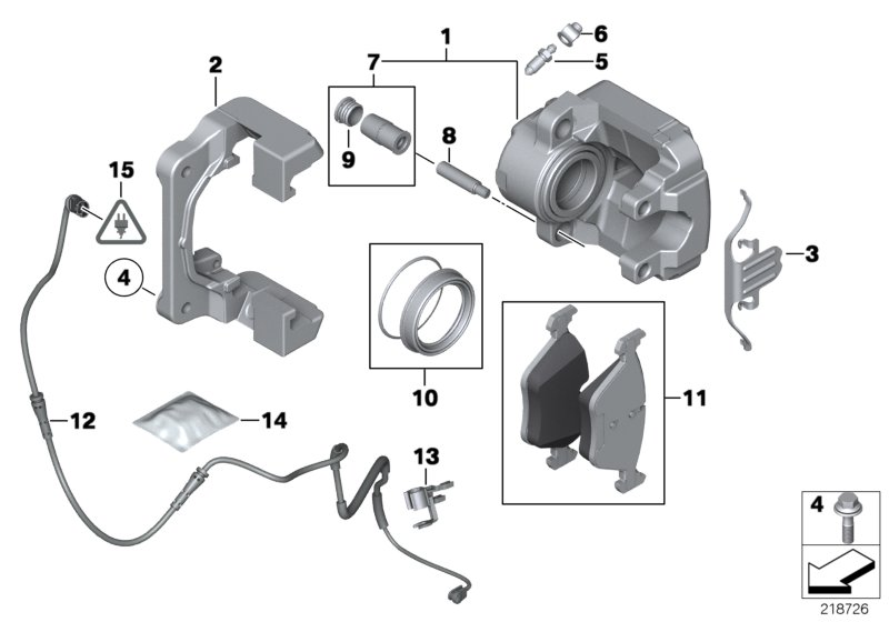 BMW 34 11 6 786 817 - Тормозной суппорт parts5.com