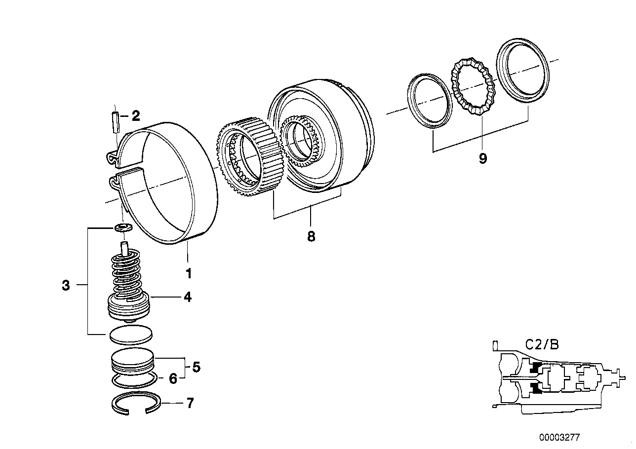 BMW 24 23 1 421 346 - Тормозная лента, автоматическая коробка передач parts5.com